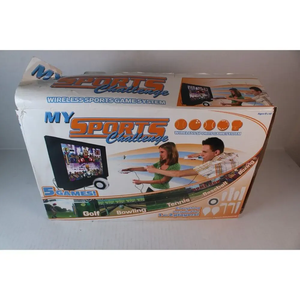 My Sports Challenge Wireless Sports Game System Five Games Set for 2 Players